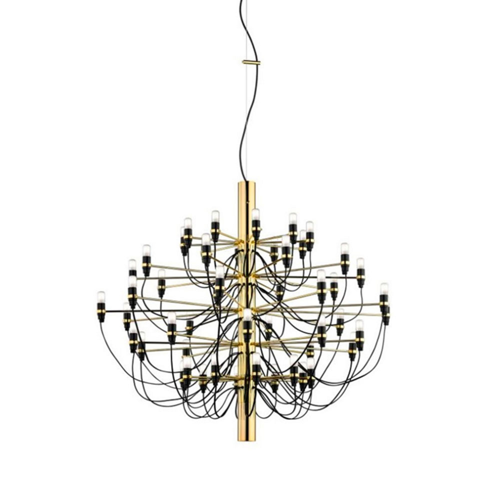 Lustră LED FLOS 2097/50, mată, alamă