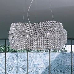 Kristalliriippuvalaisin Diamante Ø 95 cm