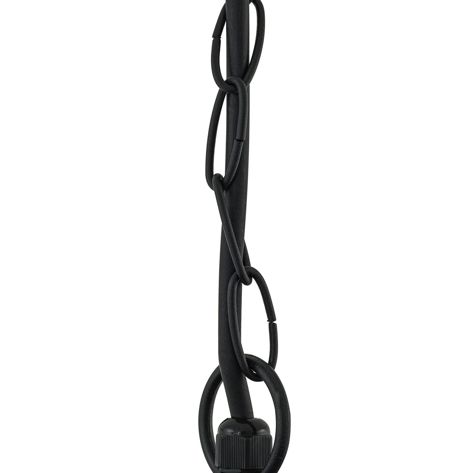Bolgar vonkajšia závesná lampa čierna sklo kov - Lindby