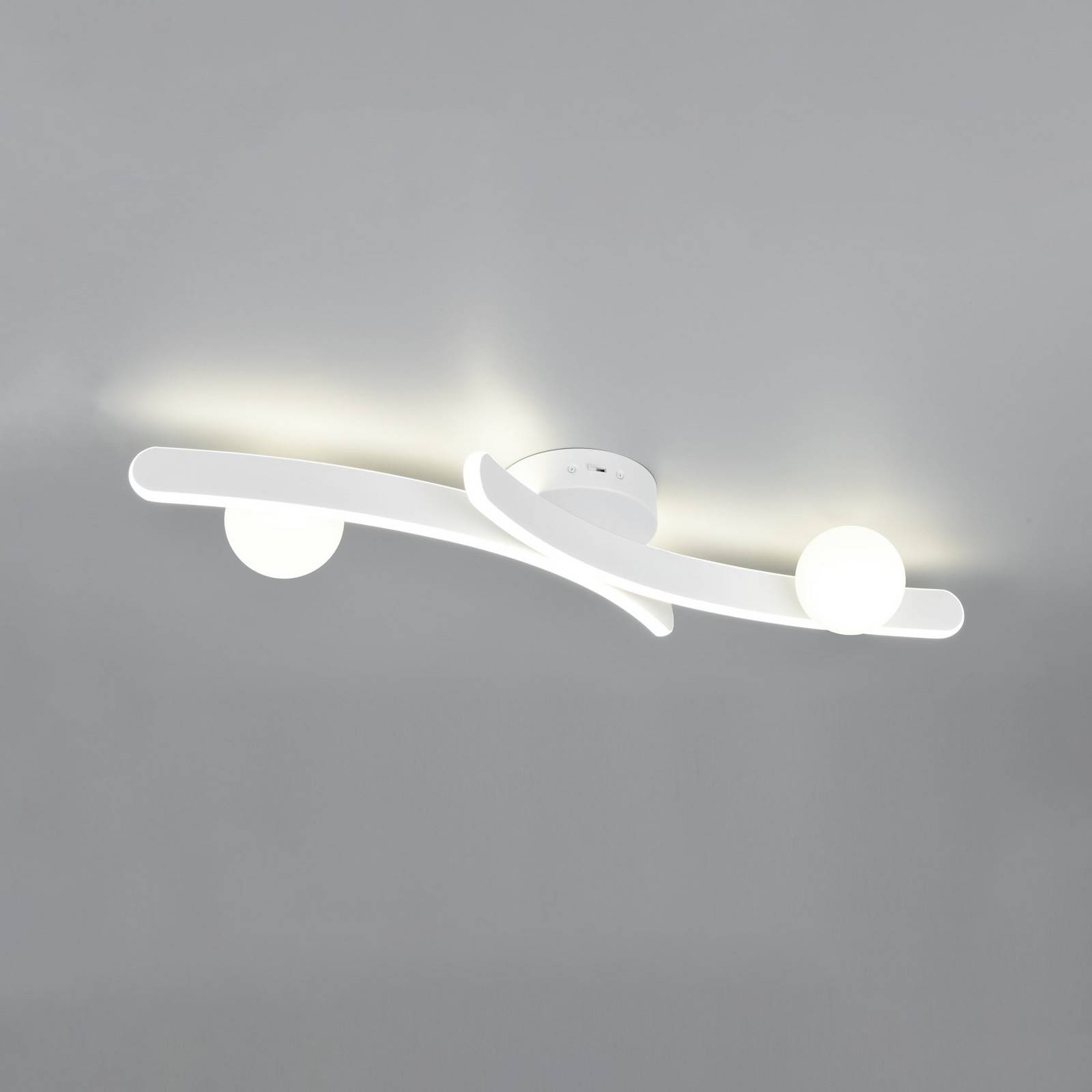  Trio Lighting Led-deckenleuchte Napoli, Weiß Matt, Länge 70 Cm, Metall Cct 
