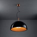 LEDS-C4 Candeeiro suspenso de guarda-chuva, preto, Ø 60 cm