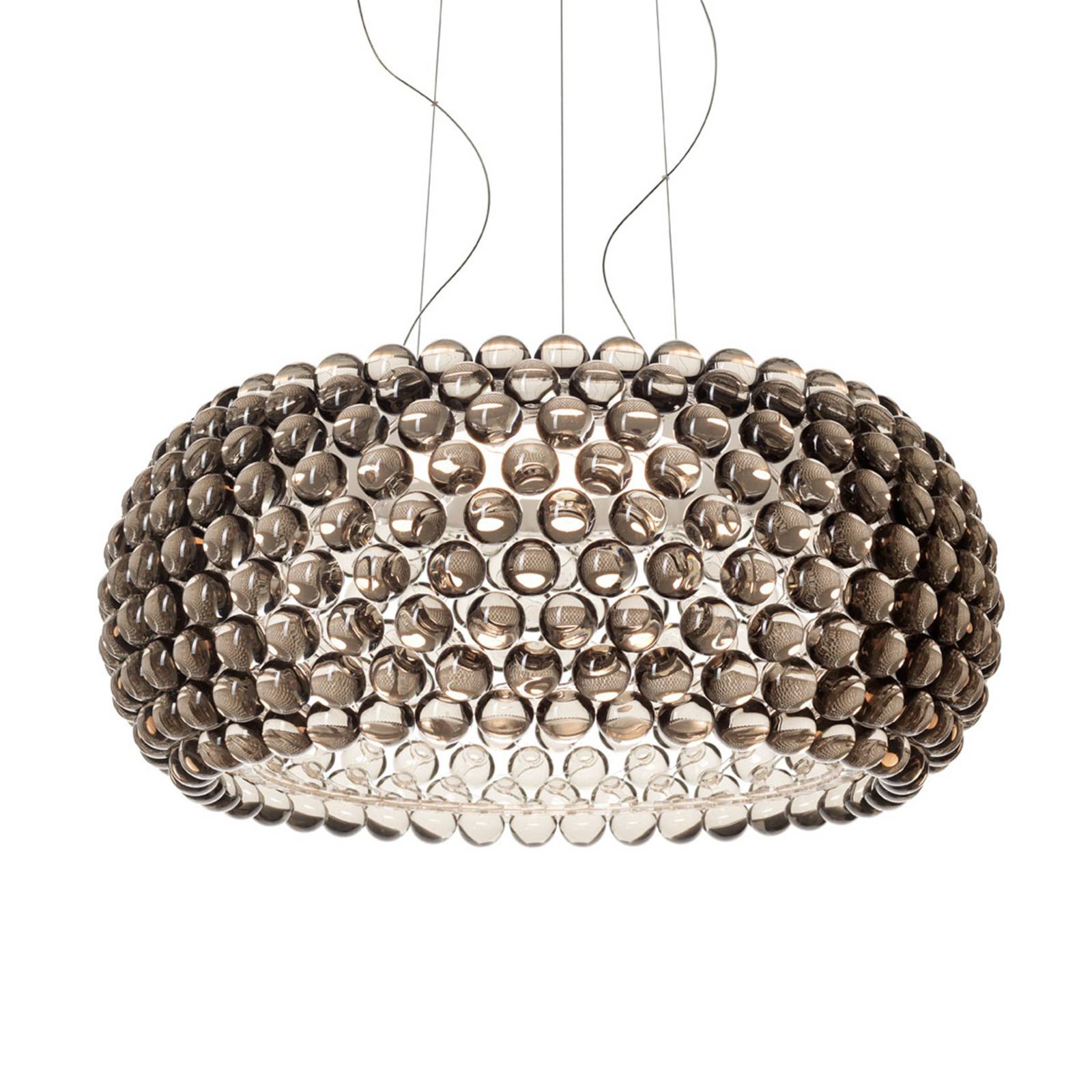 Foscarini Caboche Plus Grande -riippu dim harmaa - design riippuvalaisin - lamppu Olohuoneen/ruokailutila savunharmaa