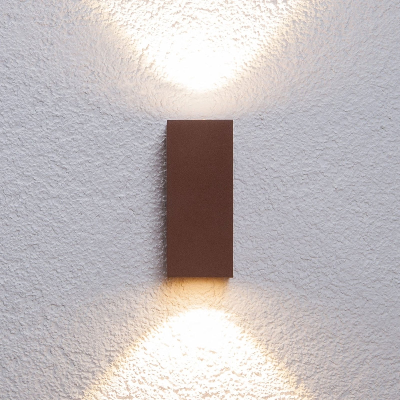 Lampenwelt.com Applique d&#39;extérieur LED Tavi total rouille - LAMPENWELT.com