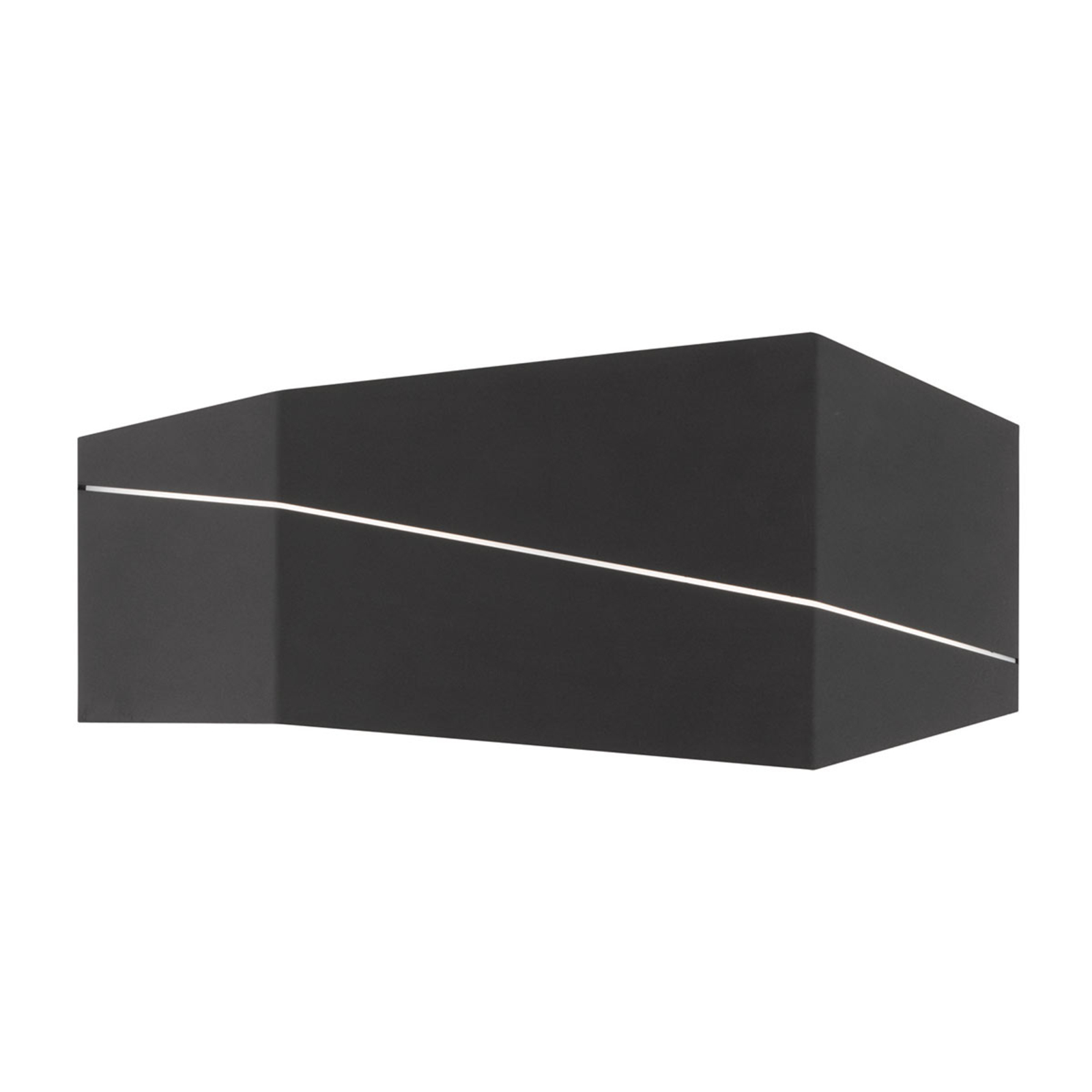 Zorro - modern LED wall lamp in matt black