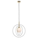 Euluna suspension Spinn, 1 lampe, verre, Ø 35 cm