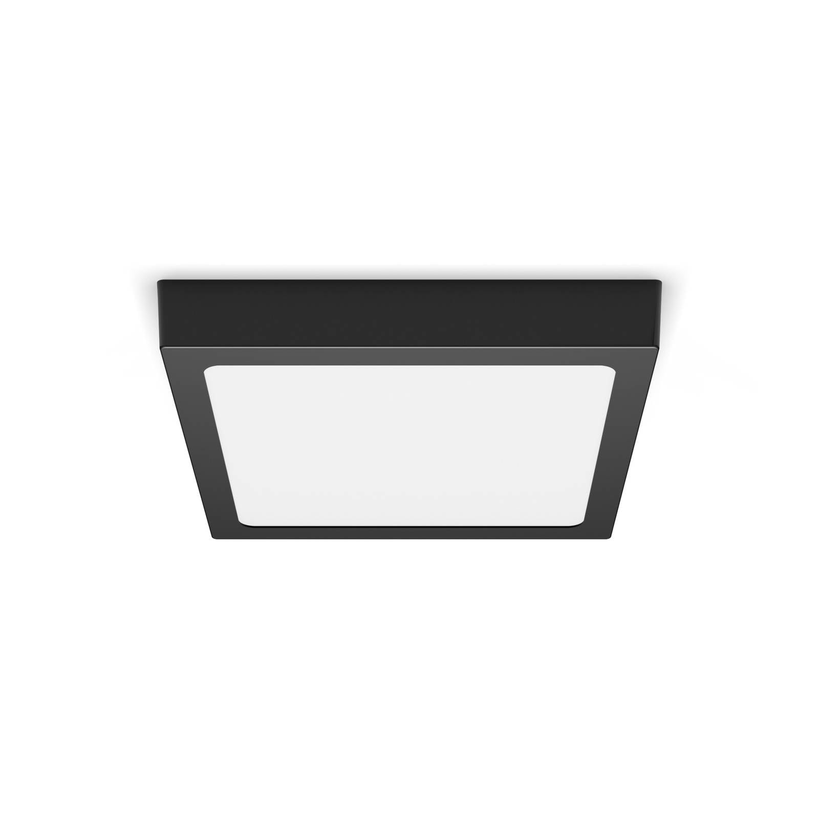 Philips Slim Surface, schwarz, 21 x 21 cm, eckig, 2.700 K