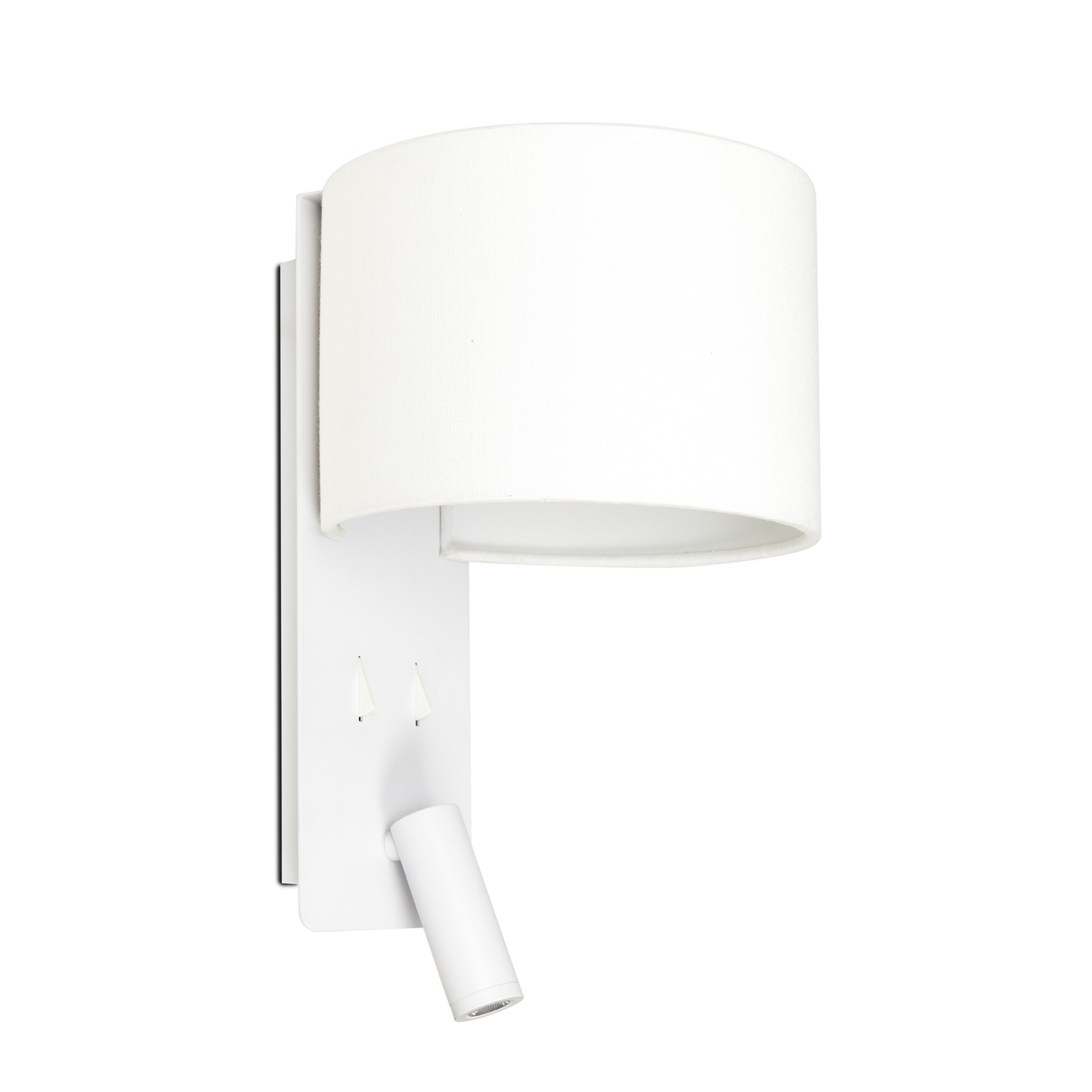 Aplique de pared plegable con lámpara de lectura LED, blanco