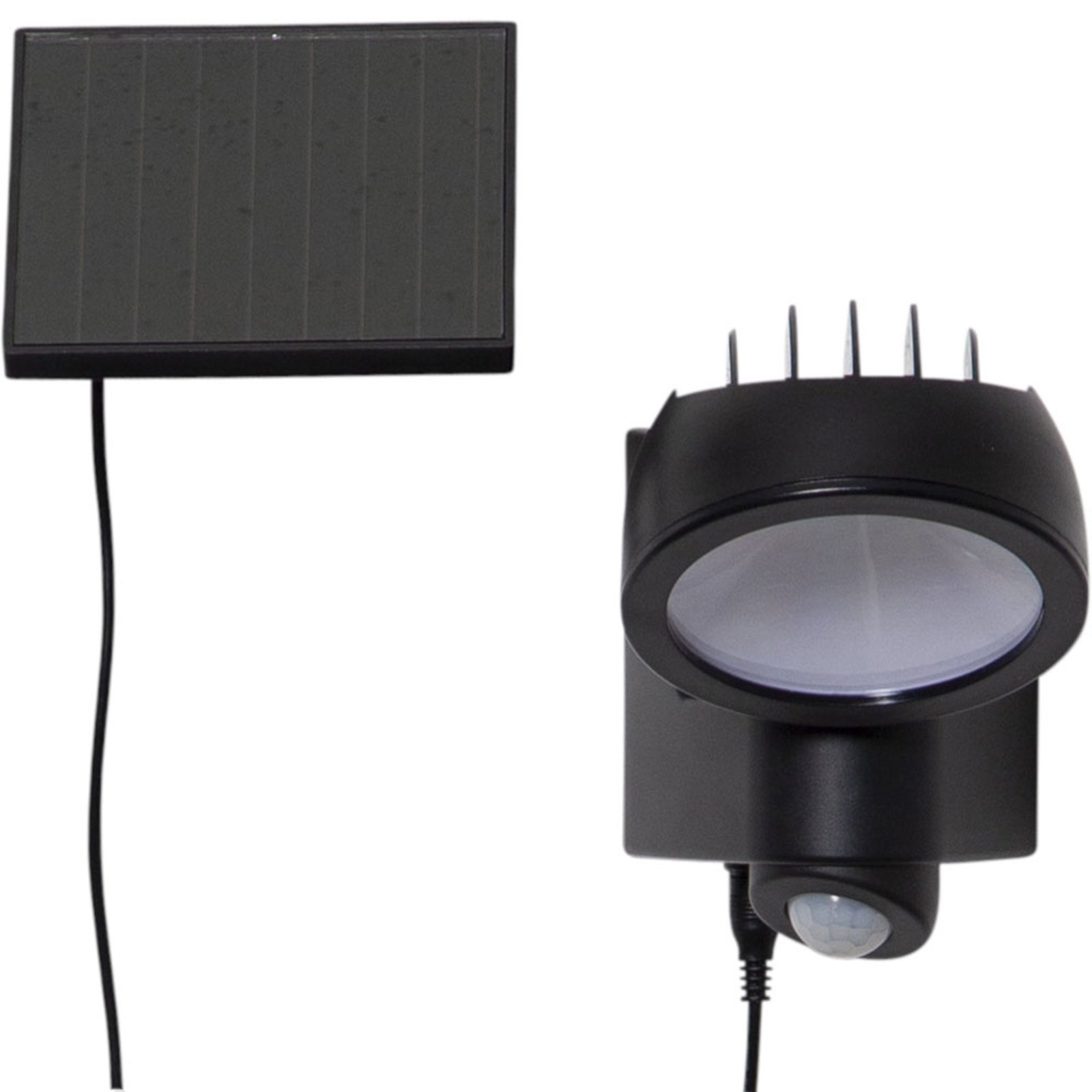 LED-solcellelampe Powerspot Senosr, rund, 150 lm