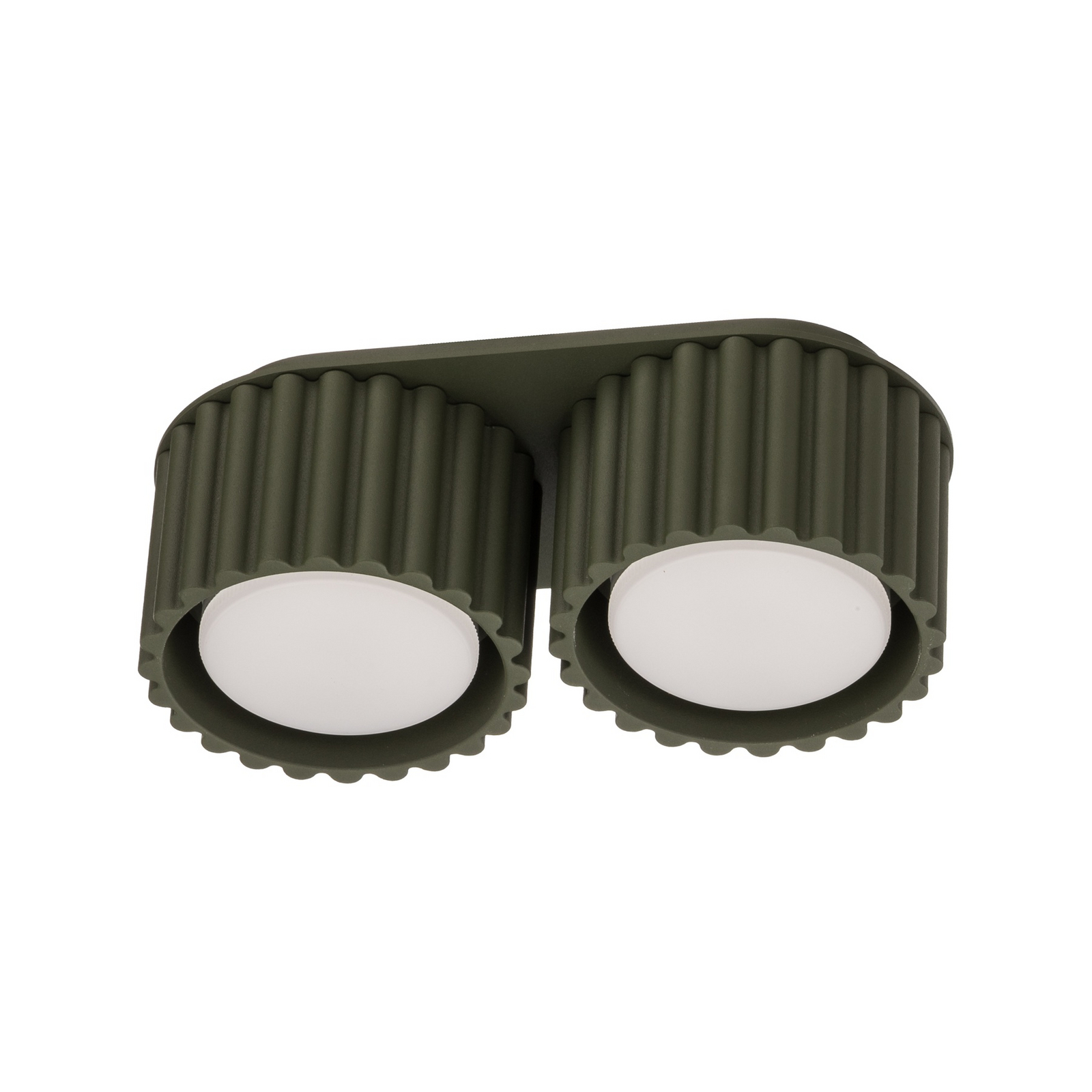 Deckenleuchte Aura 2, olivgrün, 2-flg., Länge 21 cm, GX53 Deckenleuchte Aura 2, olivgrün, 2-flg., Länge 21 cm, GX53