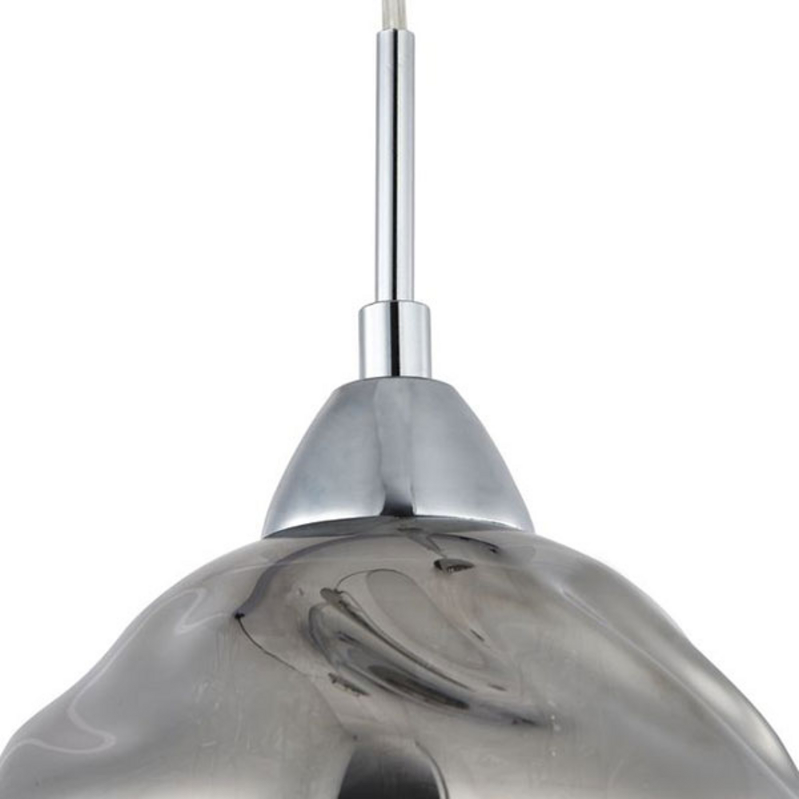 Rauchgraue Glas-Hängeleuchte Haze mit Kristallen kaufen | Lampenwelt.de