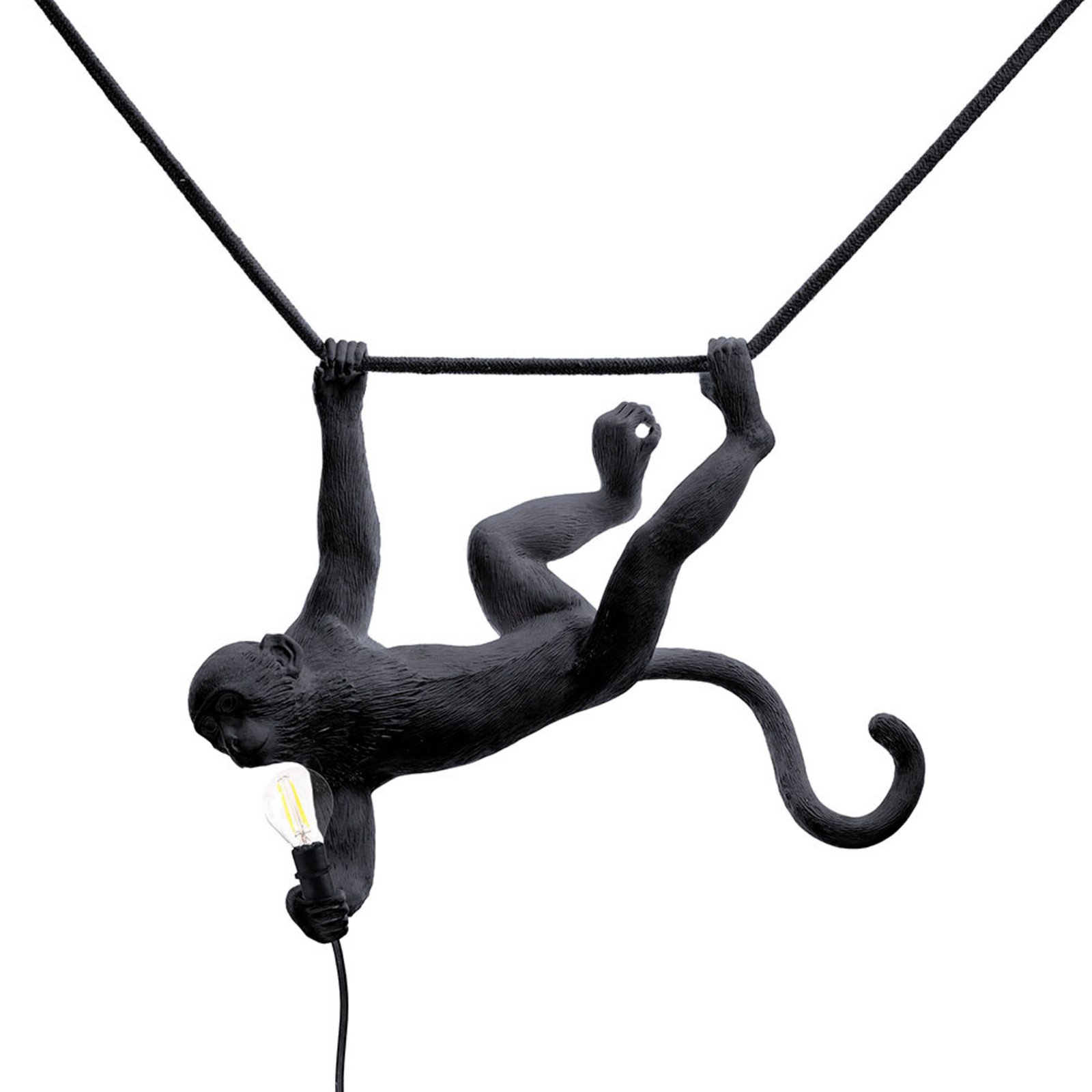 Monkey Swing Outdoor Pendant Black - Seletti