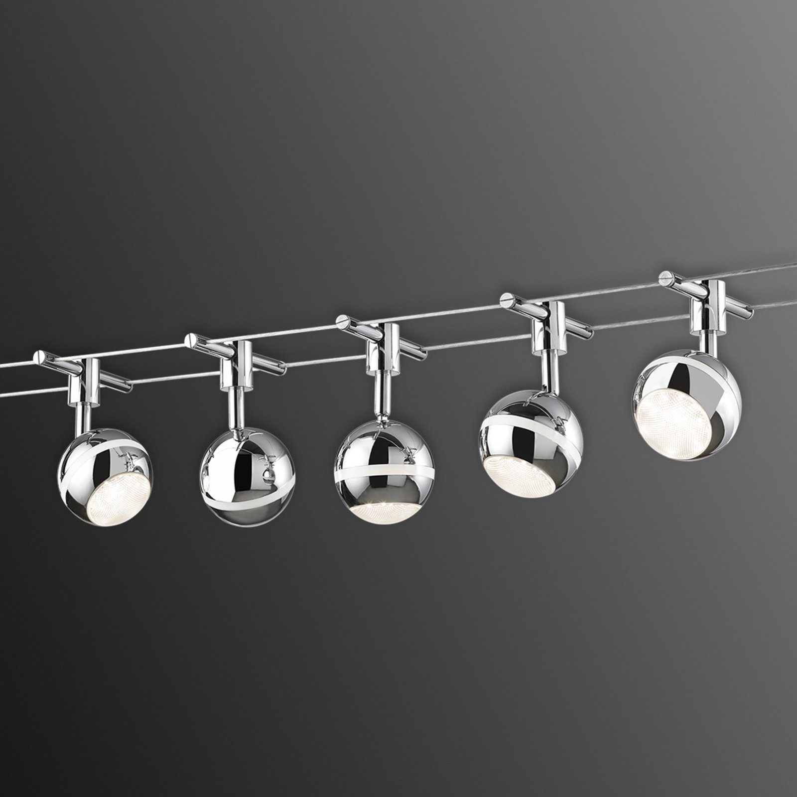 Baloubet LED cable system in chrome