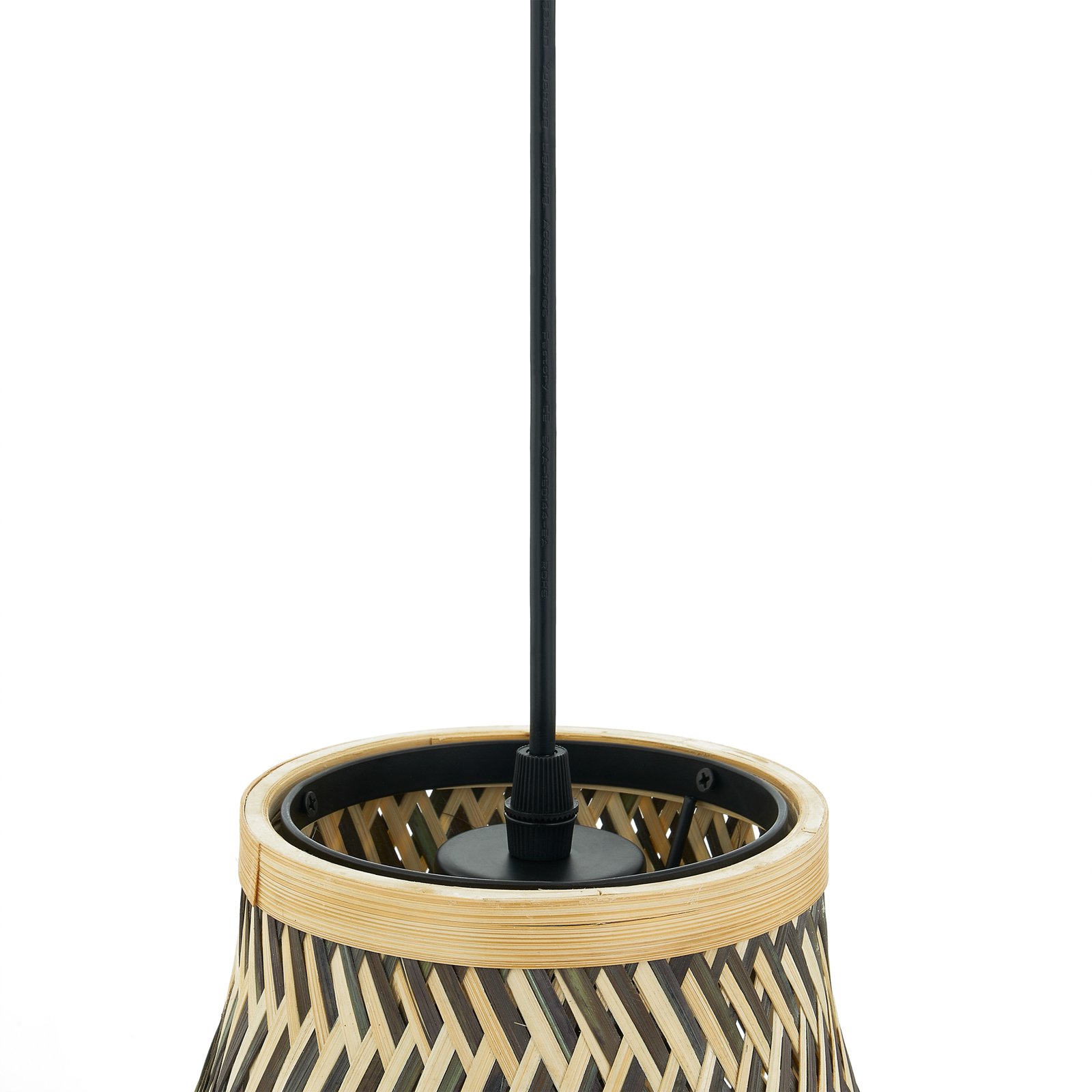 Lindby Matvi -riippuvalaisin Ø40 cm, bambua
