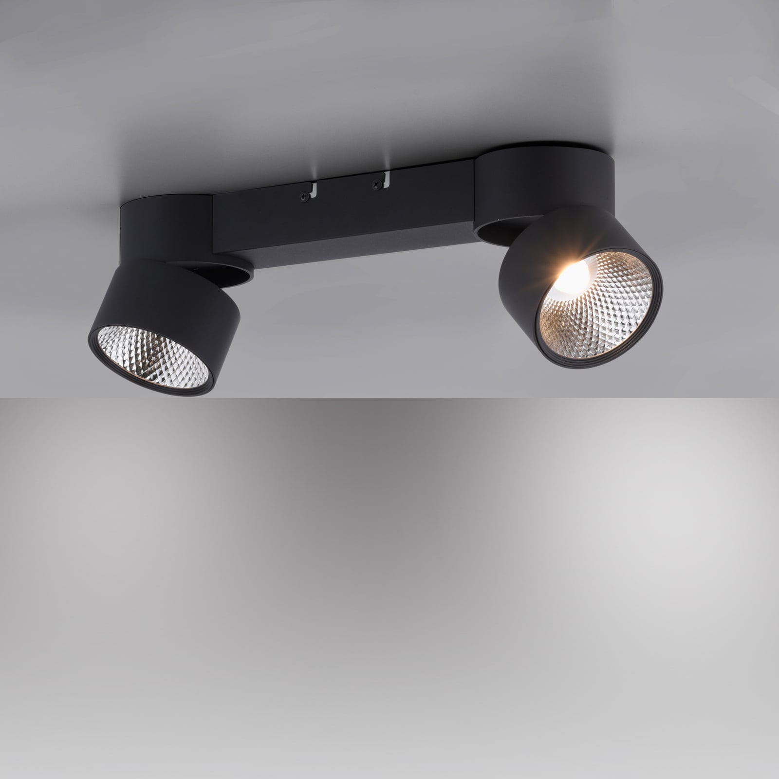 Nola LED-loftlampe, 2 lyskilder, sort – PURE Nola LED-loftlampe, 2 lyskilder, sort – PURE