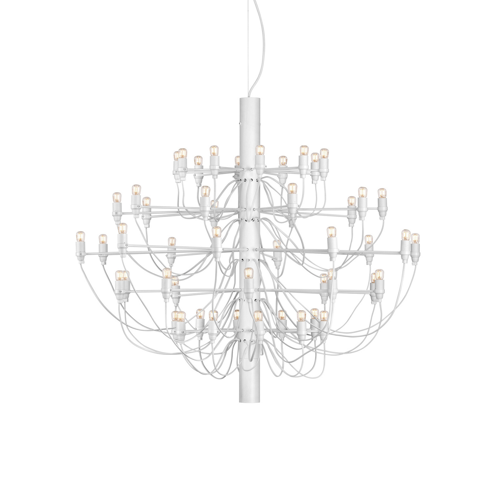 FLOS 2097/50 Candelabru LED transparent alb - Camera de zi / sufragerie - design - clar alb - Metal