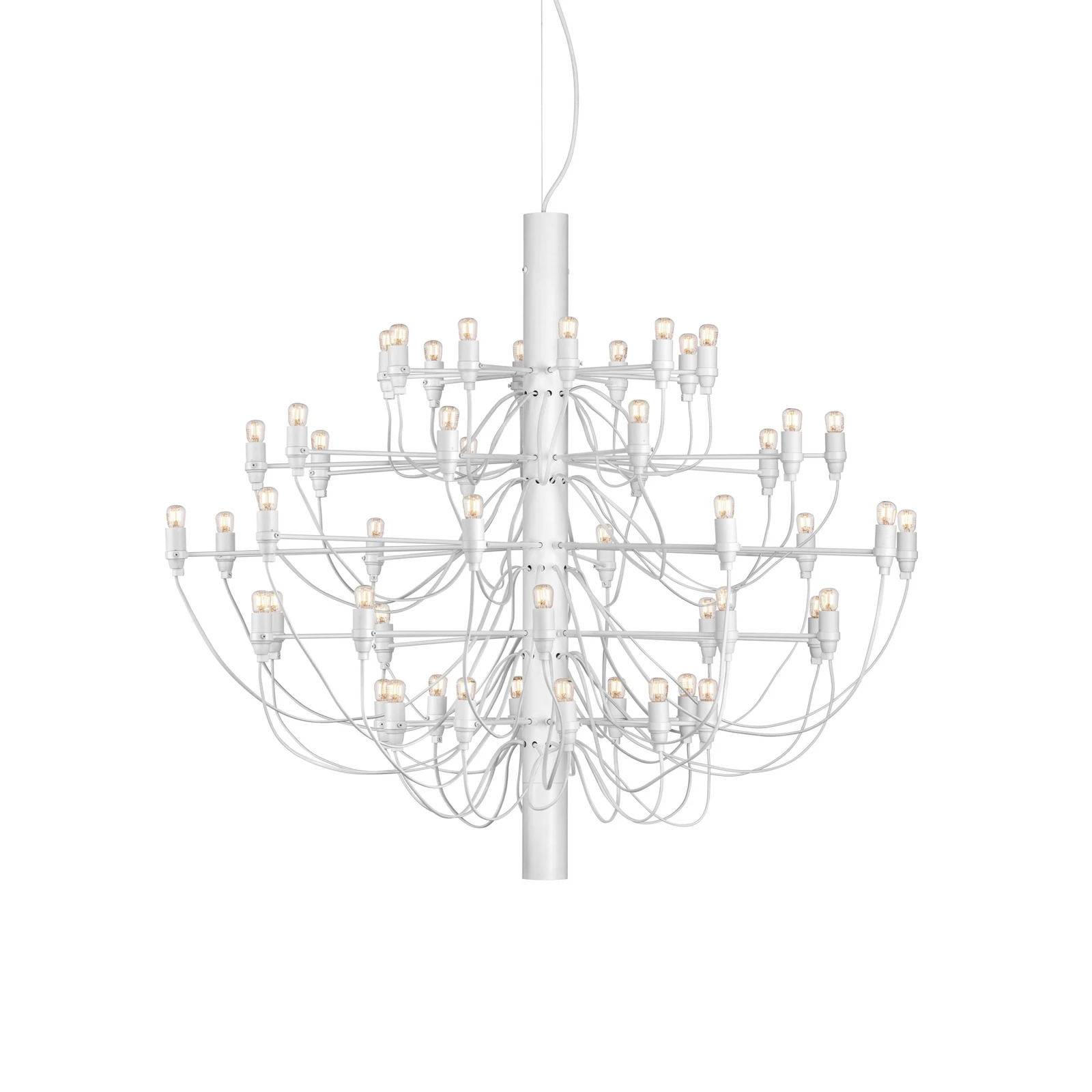 FLOS 2097/50 LED-Kronleuchter, klar, weiß