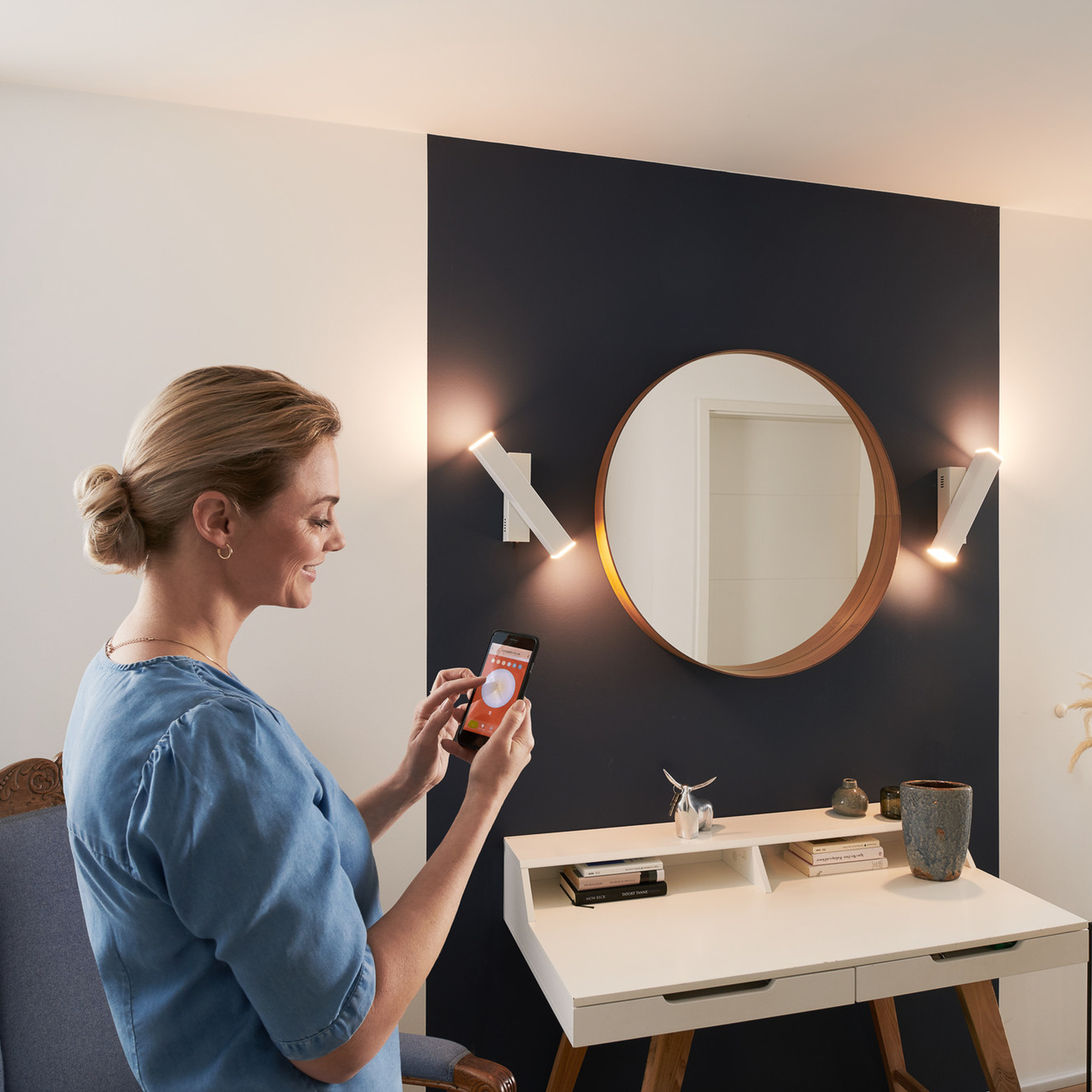 LEDVANCE SMART+ WiFi Orbis Wall Cross, fekete