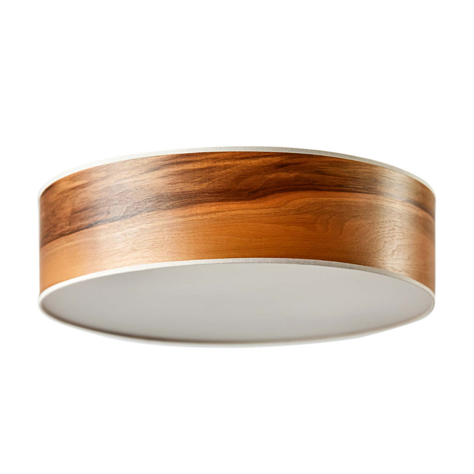 LeuchtNatur Discus ceiling light wooden lampshade