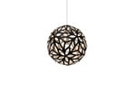 Floral Candeeiro Suspenso Ø40 Black 1 Side - David Trubridge