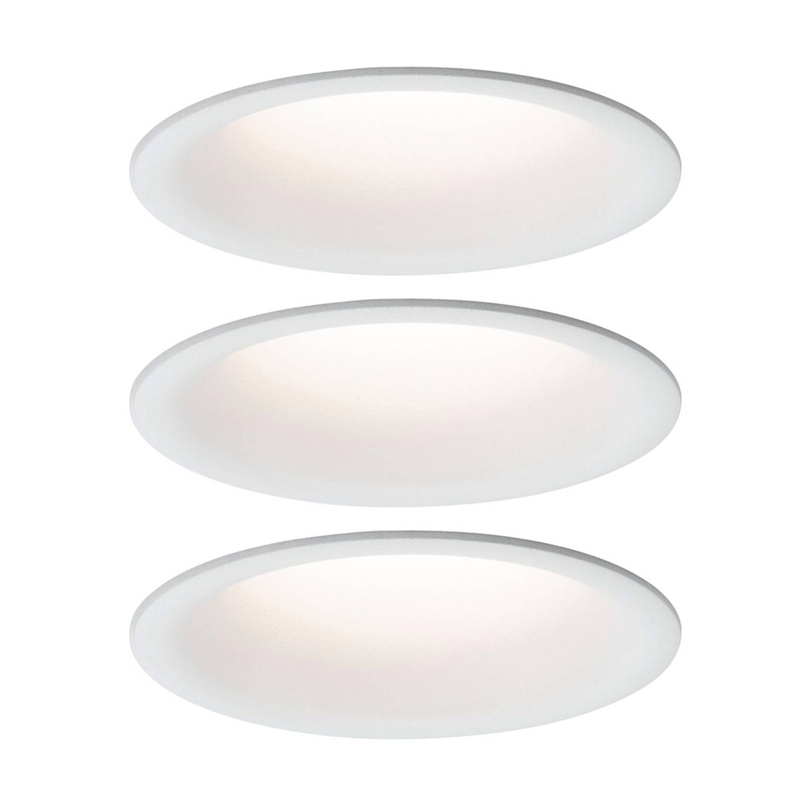 Paulmann Licht Paulmann No. 93415 Einbauleuchte LED Cymbal 3x6,8W Weiß matt blendfrei dimmbar