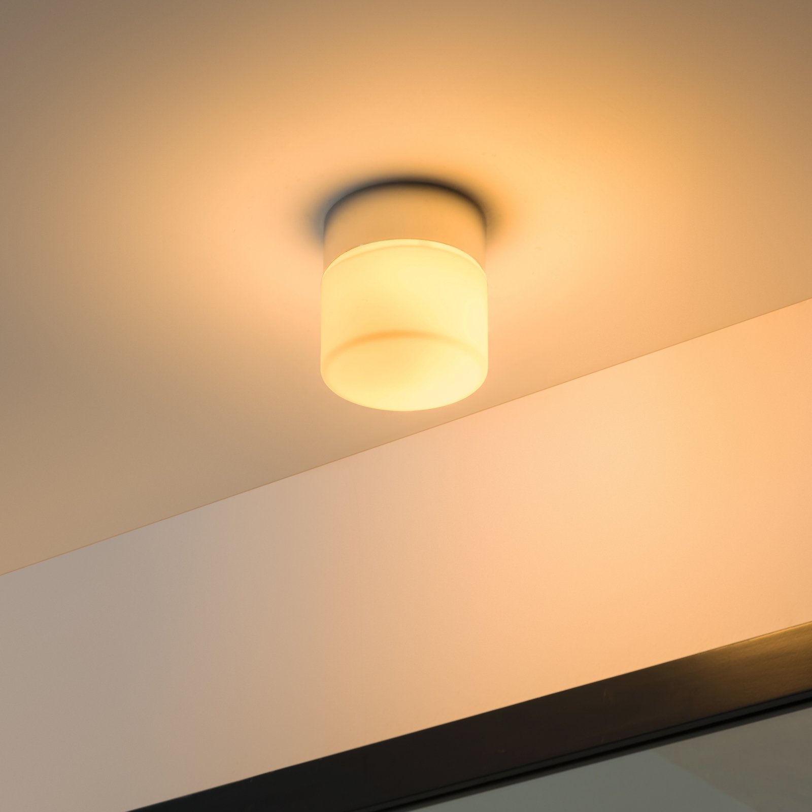 Arcchio Timaris LED-loftlampe til bad, krom, IP44