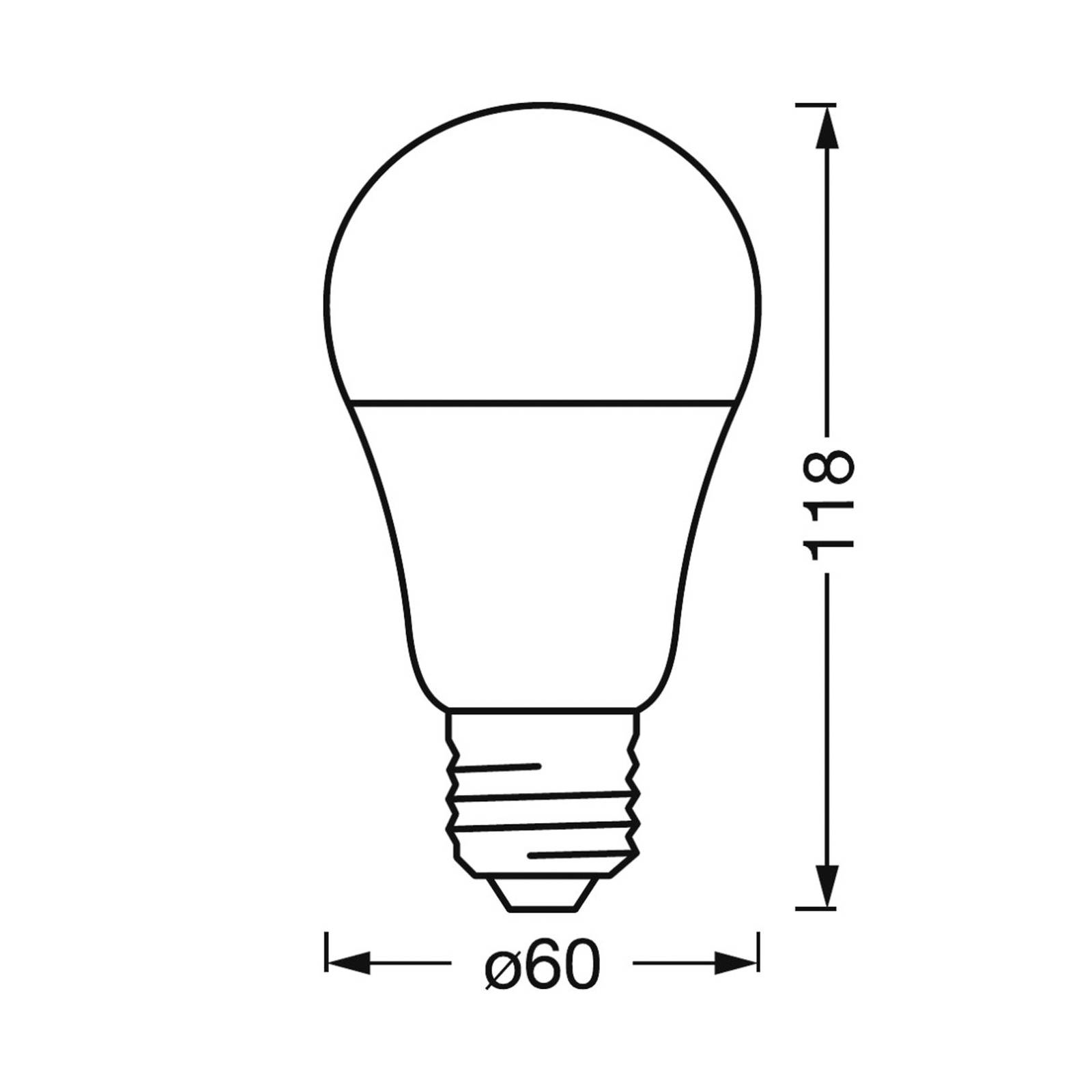 LEDVANCE SUN@Home Classic A 40 E27 9W CCT 922