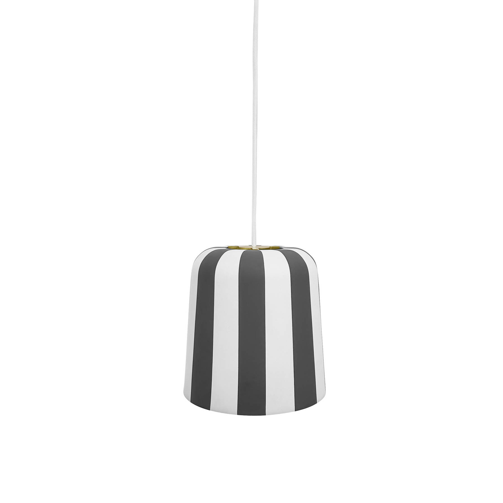 Dyberg Larsen hanging light Gry, grey/white, Ø 20 cm, metal