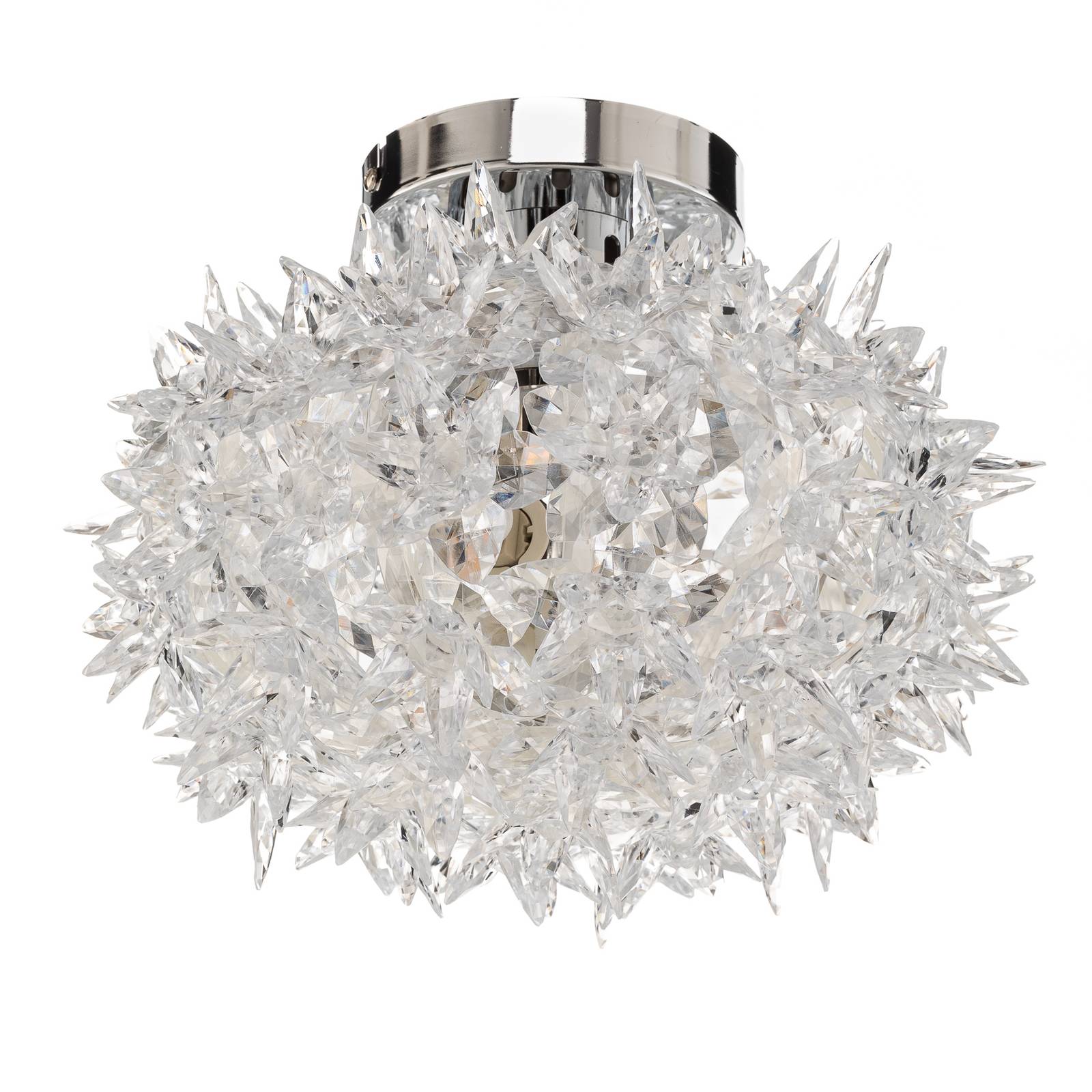 Kartell Bloom CW2 -LED-kattovalaisin, spottivalaisin, 28 cm - design kattolamppu Olohuoneen/ruokailutila läpinäkyvä