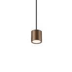 SLV LED hanging light Oculus, copper-coloured, Ø 9 cm, dimmable to warm