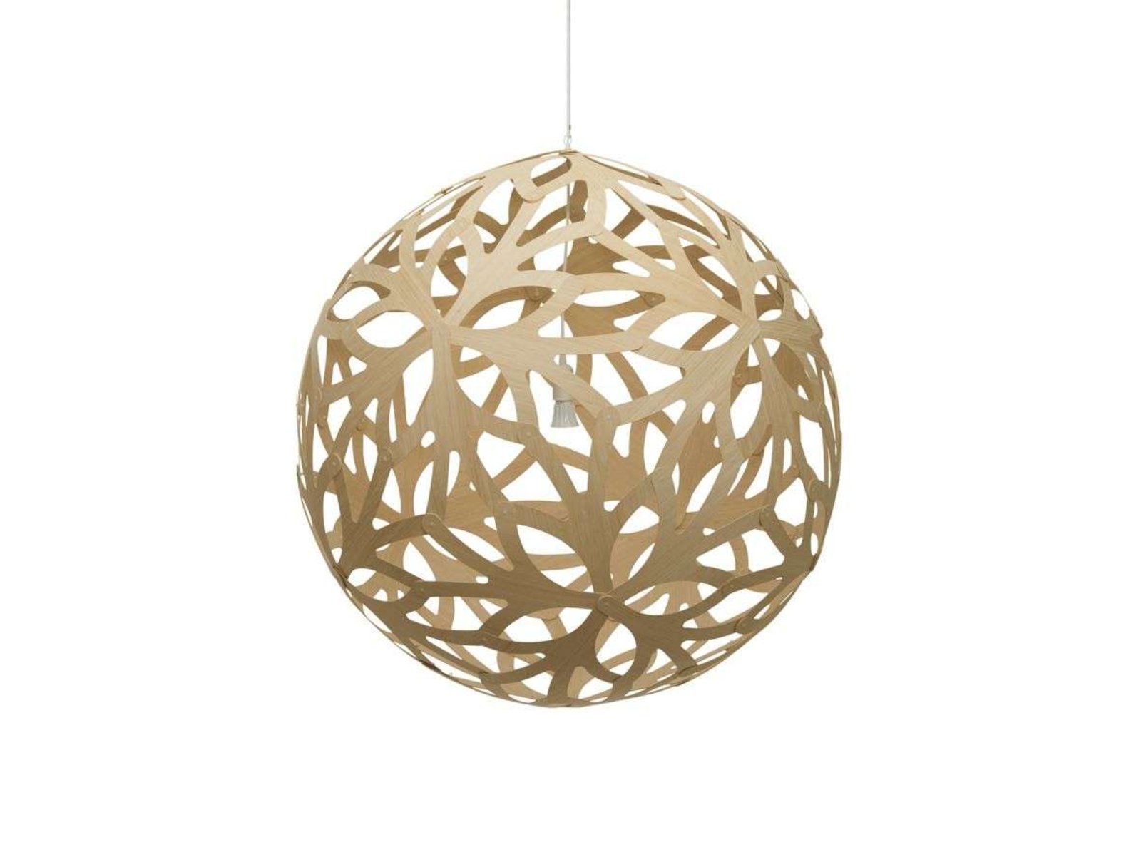 Floral Taklampa Ø120 Bamboo - David Trubridge