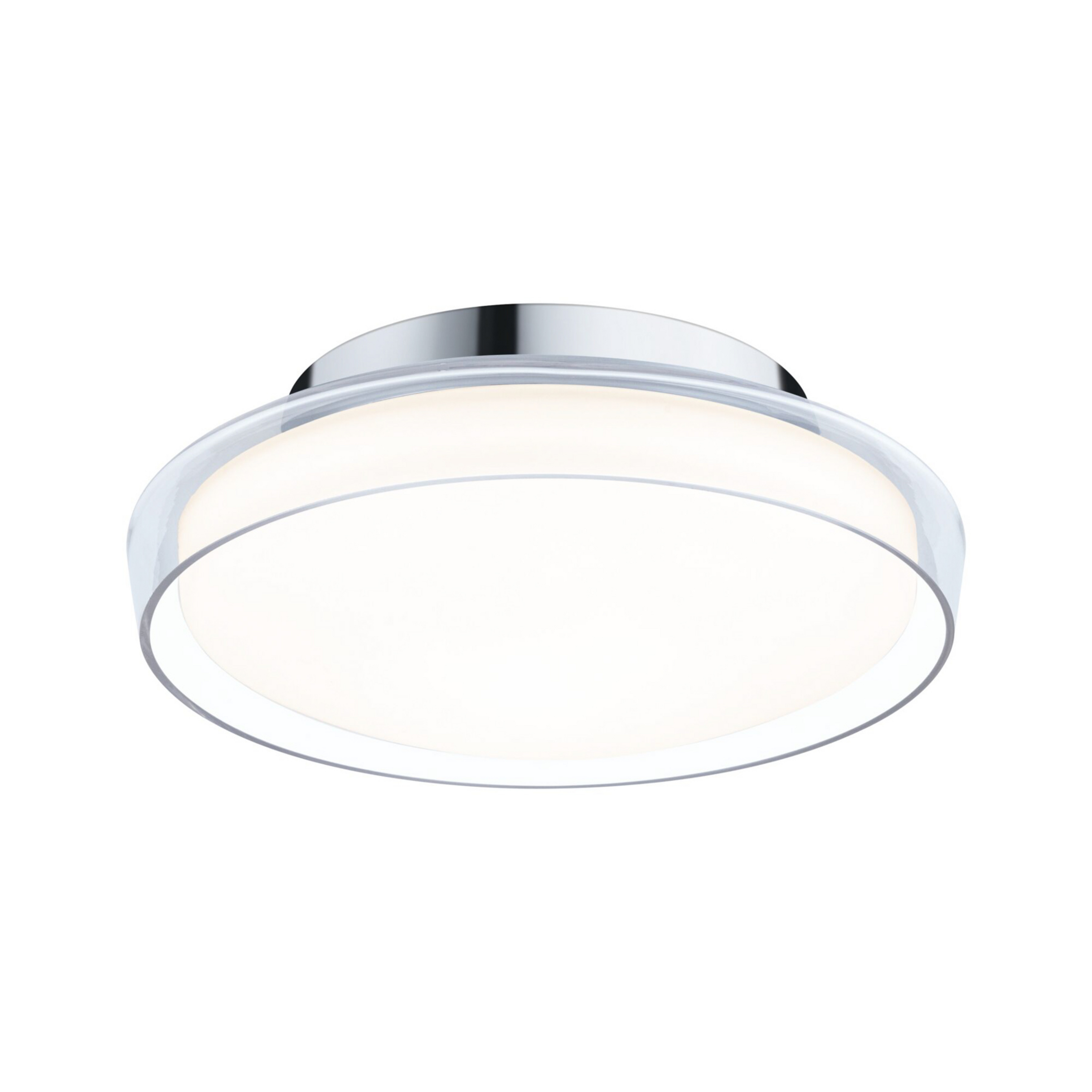 Luena plafoniera LED, IP44, cromata, Ø 25 cm - Paulmann