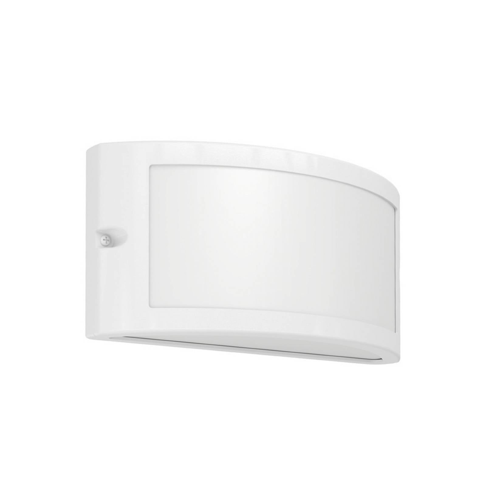 EGLO Außenwandlampe POGGIARELLO, weiß, flächig, 22 cm, IP54
