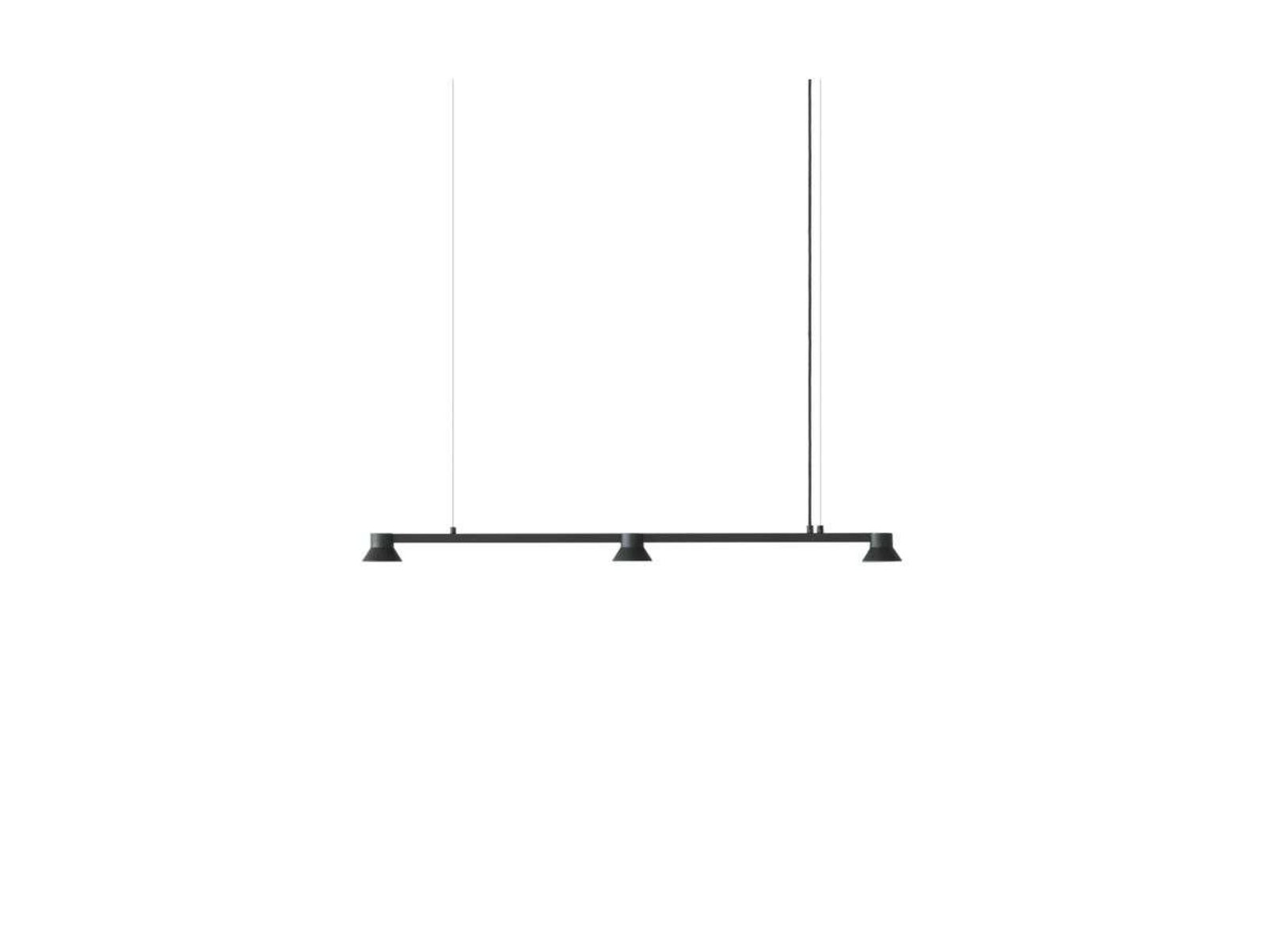 Hat Linear Lustră Pendul Small Black - Normann Copenhagen