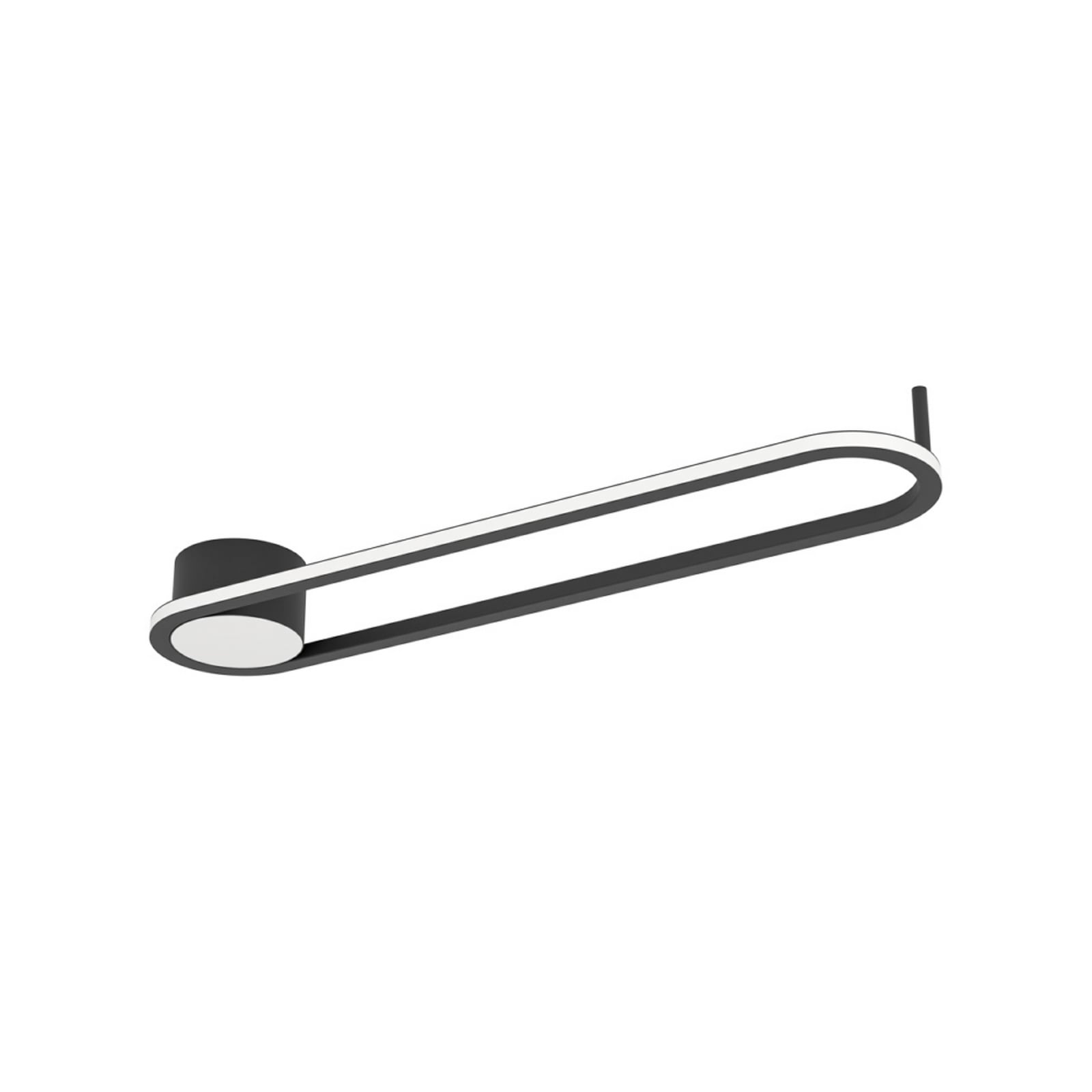 Plafonnier LED EGLO COLLECORVINO, noir, longueur 50 cm, CCT Plafonnier LED EGLO COLLECORVINO, noir, longueur 50 cm, CCT