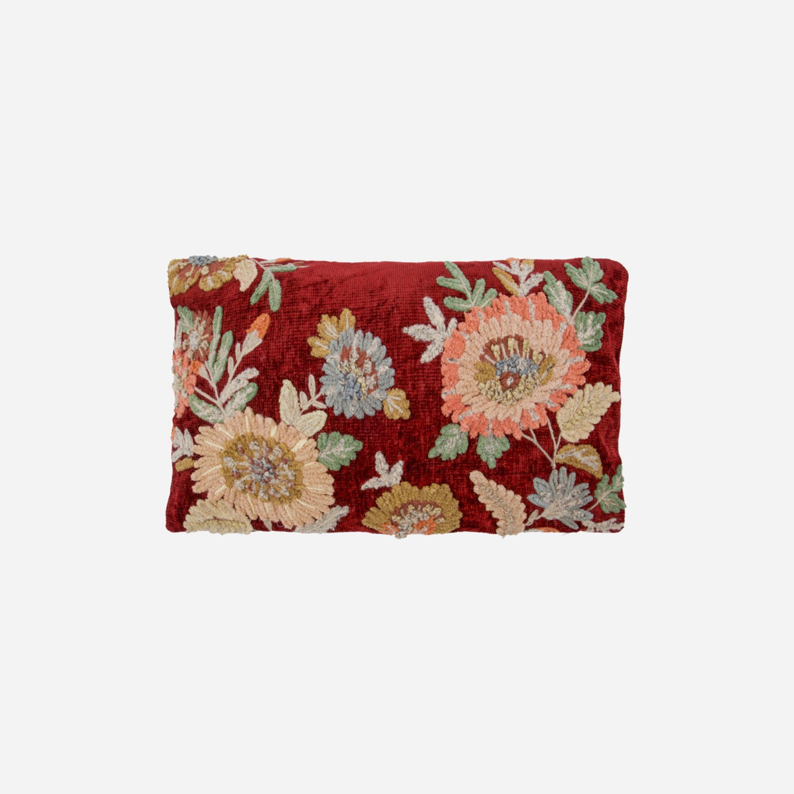 HDNica Kissenbezug, rot/bunt, 50 x 30 cm - House Doctor