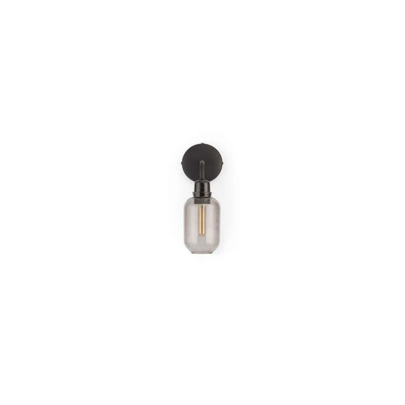 Normann Copenhagen – Amp Wandleuchte Smoke/Black