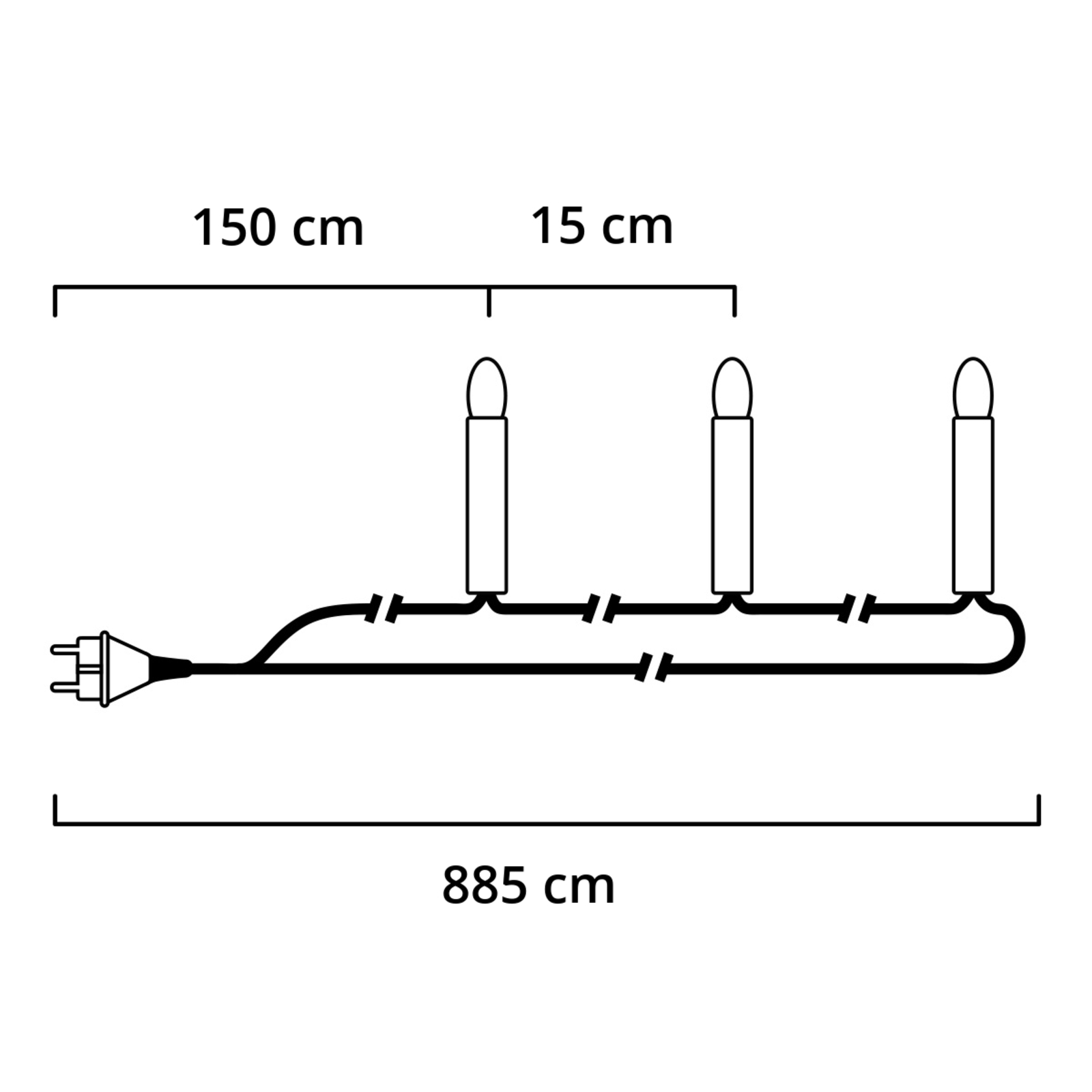 Bunte LED-Lichterkette