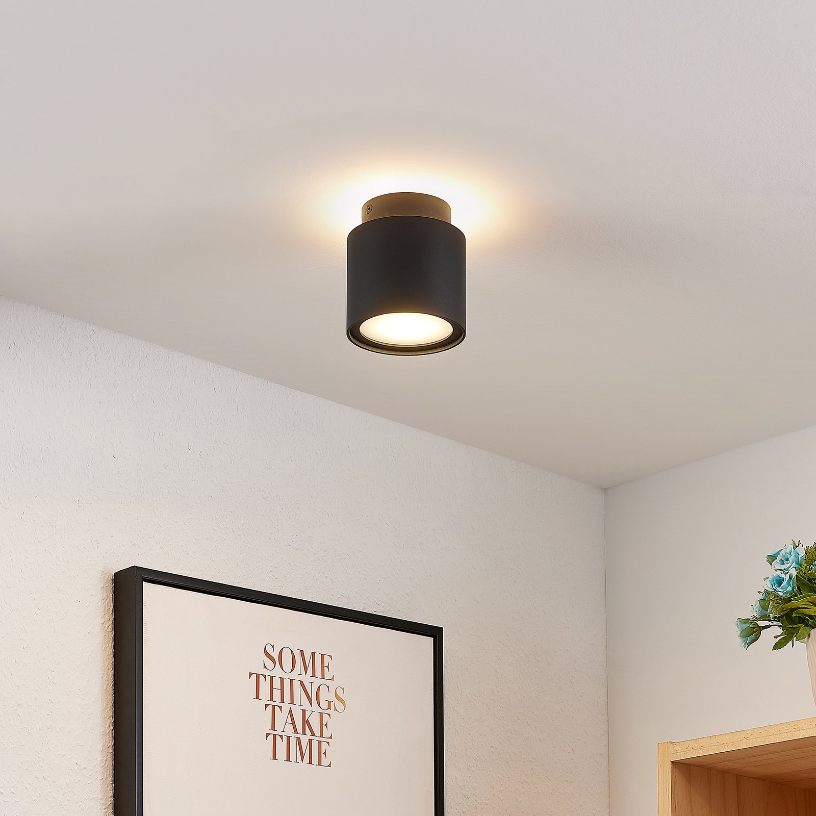 Walisa Plafondlamp Black/Frosted - Arcchio