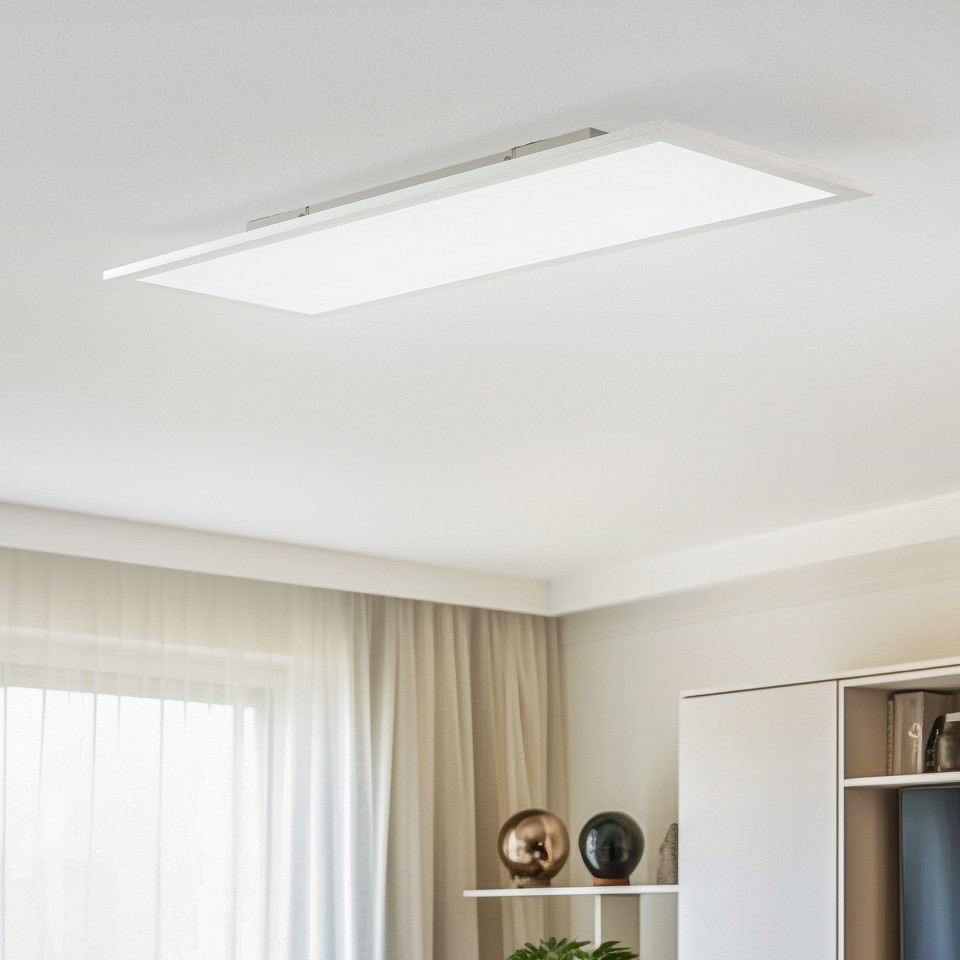 Lindby Livel LED PlafondCCT 80x30, metallisk från Lindby