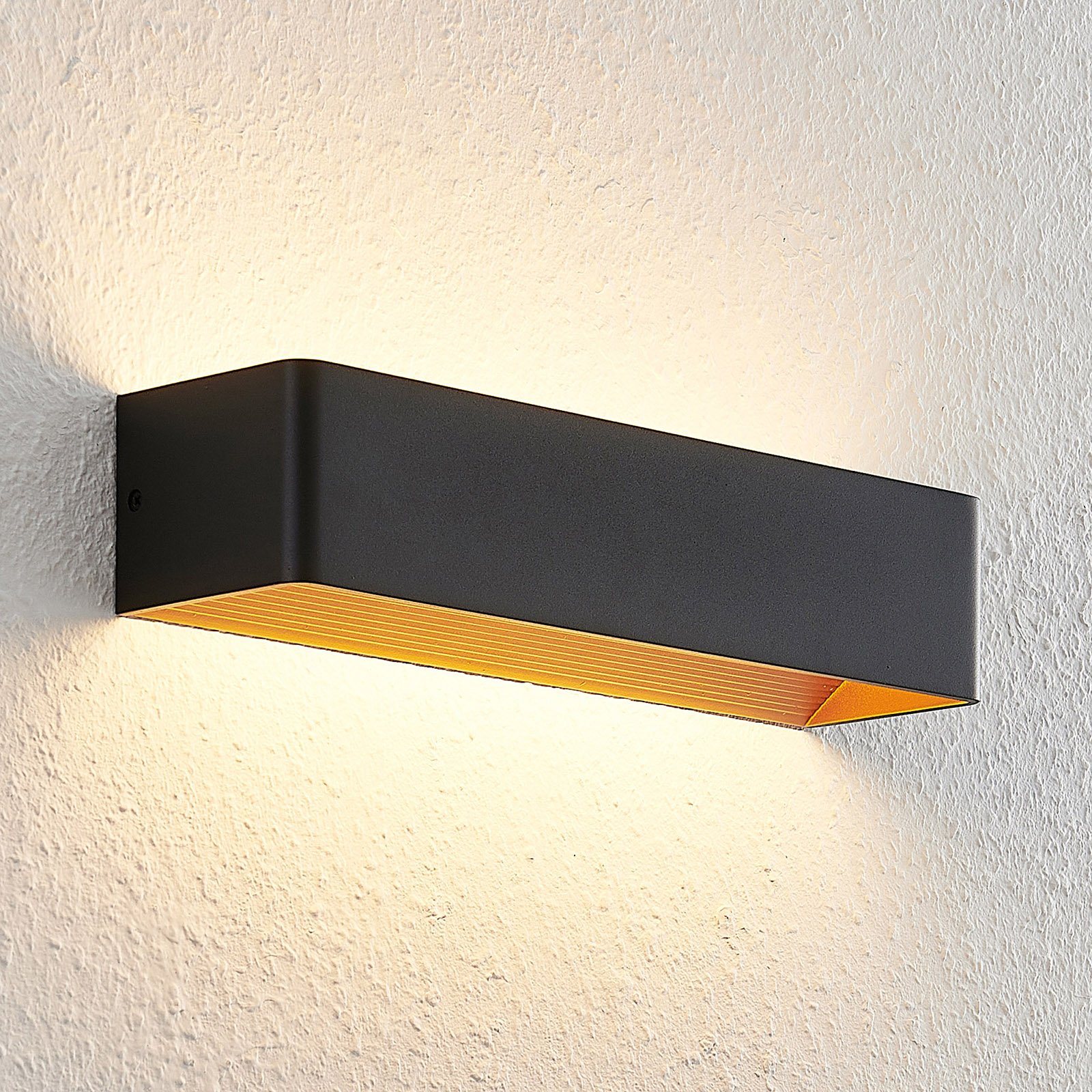 Candeeiro de parede LED Karam W36,5 Preto/Dourado - Arcchio