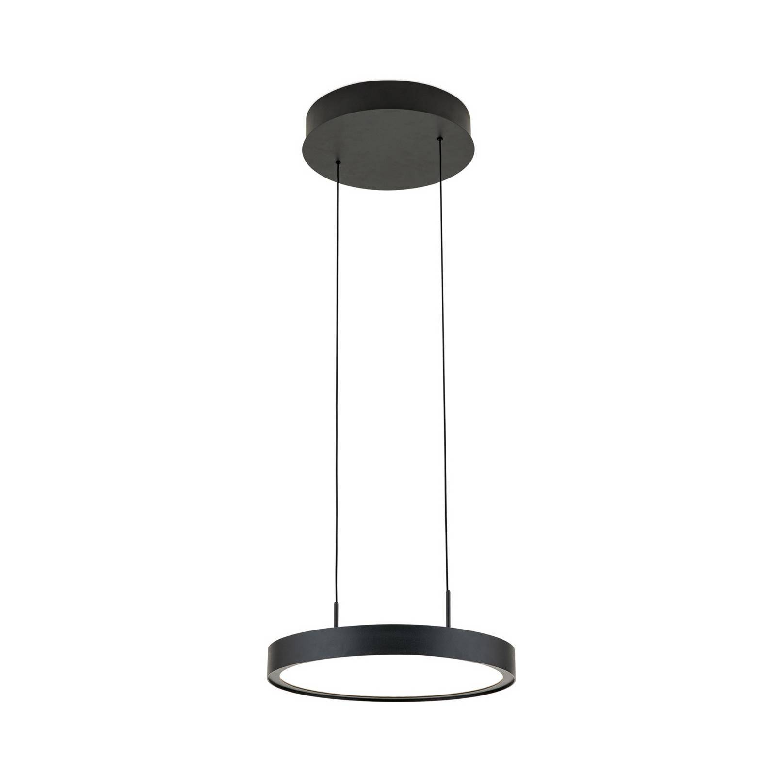 LED-Hängeleuchte Teide, schwarz, einflammig, Metall, 2.700 K