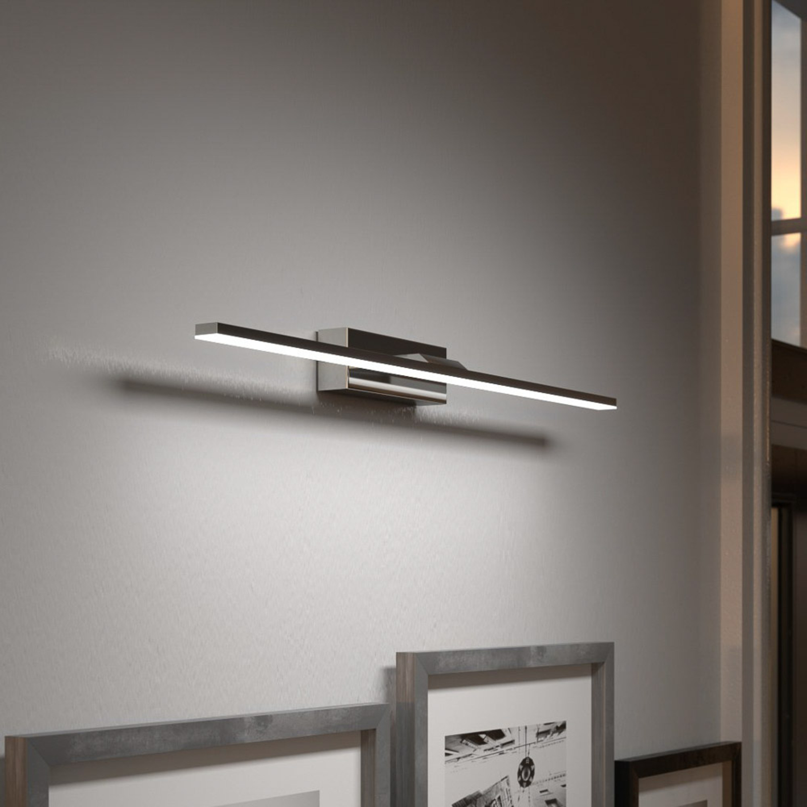 LED wandlamp Miroir 60 cm chroom 3000K