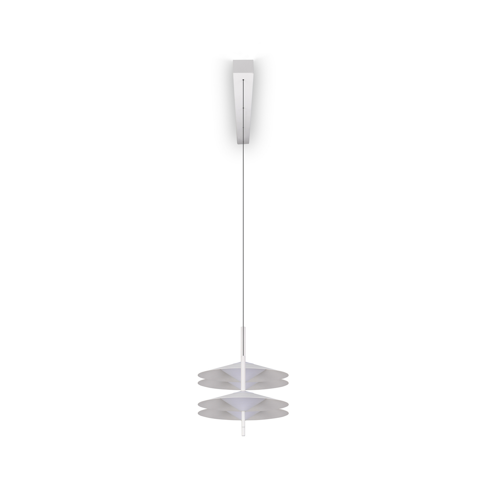 LED piekaramā lampa „Amalo“, matēti balta, garums 146 cm, CCT, 4 spuldzes. LED piekaramā lampa „Amalo“, matēti balta, garums 146 cm, CCT, 4 spuldzes.