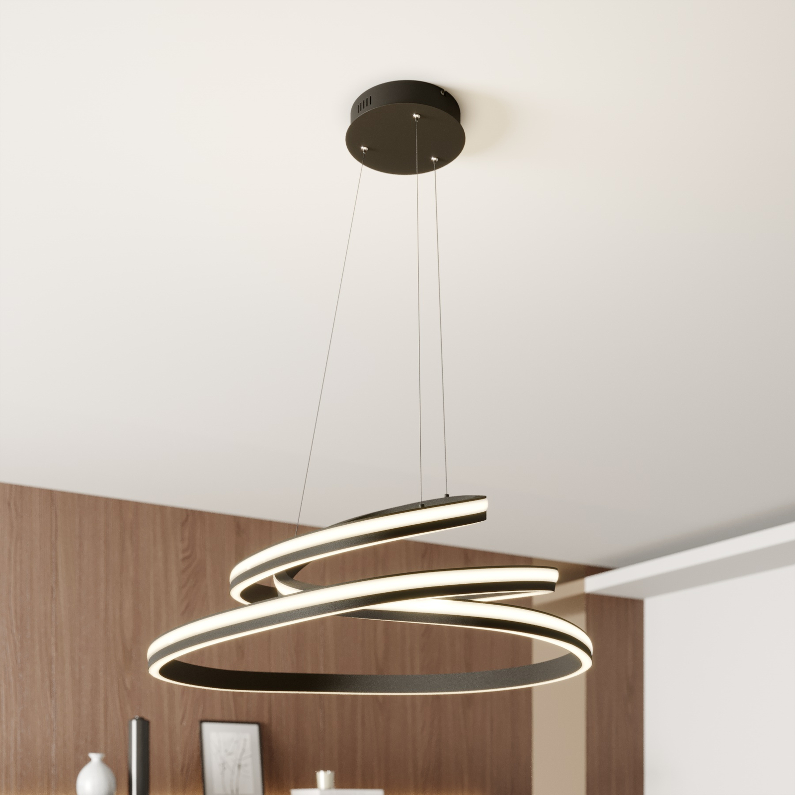 Lucande Emlyn LED hanging light, 80 cm