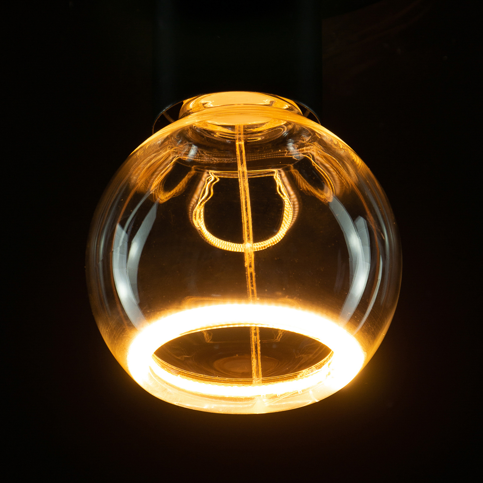 SEGULA LED peldošā stikla lampa G80 E27 4W caurspīdīga