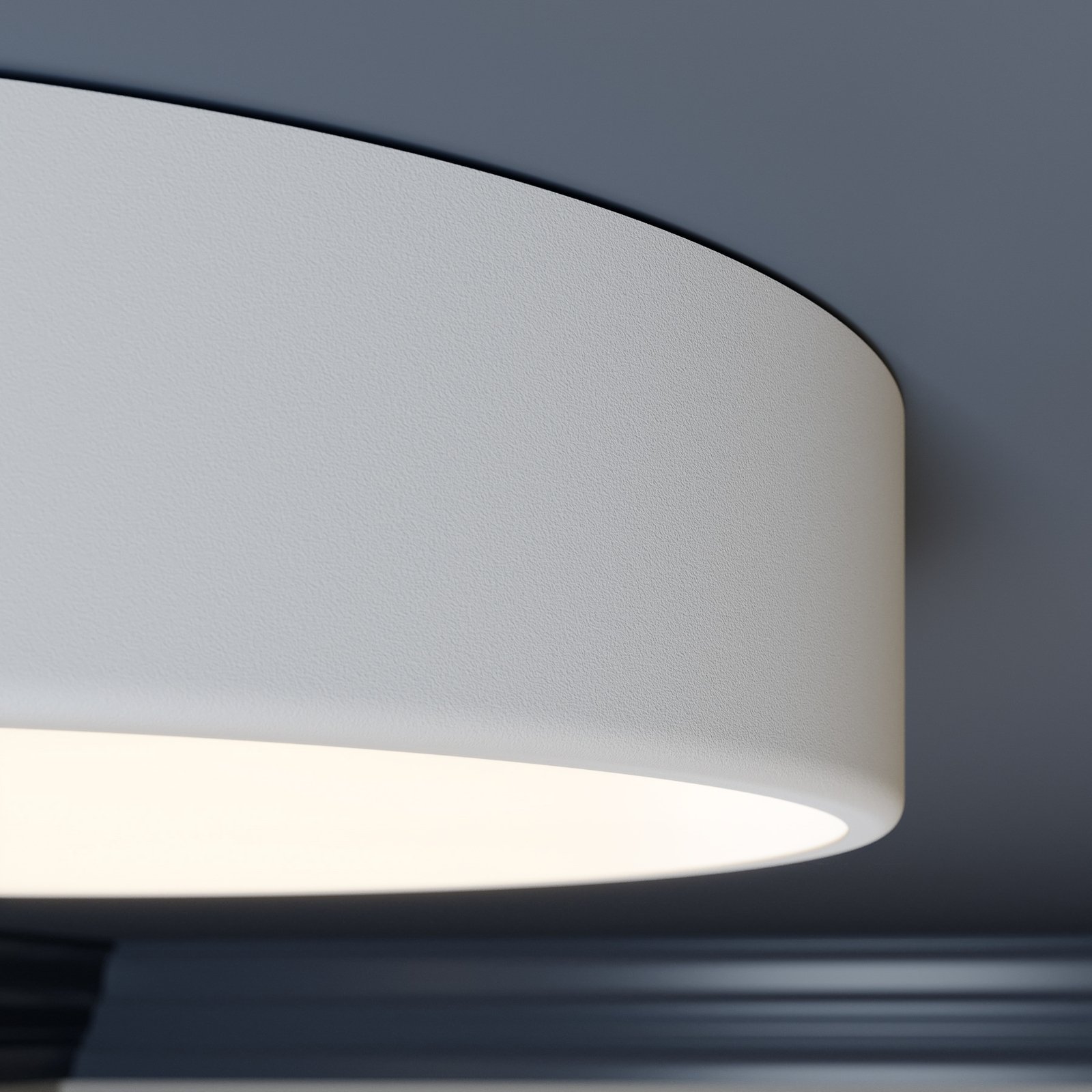 Cleo plafondlamp, Ø 40 cm, wit, metaal, E27, 3-lamps