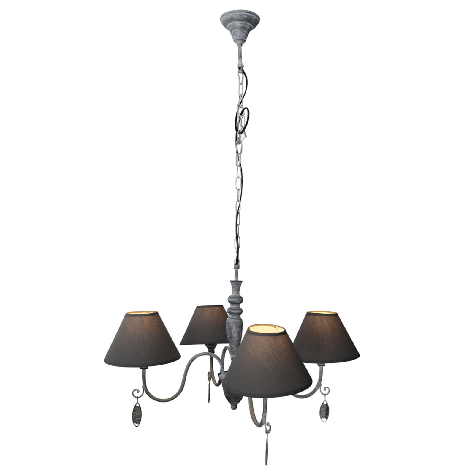 Antique grey hanging lamp Susana