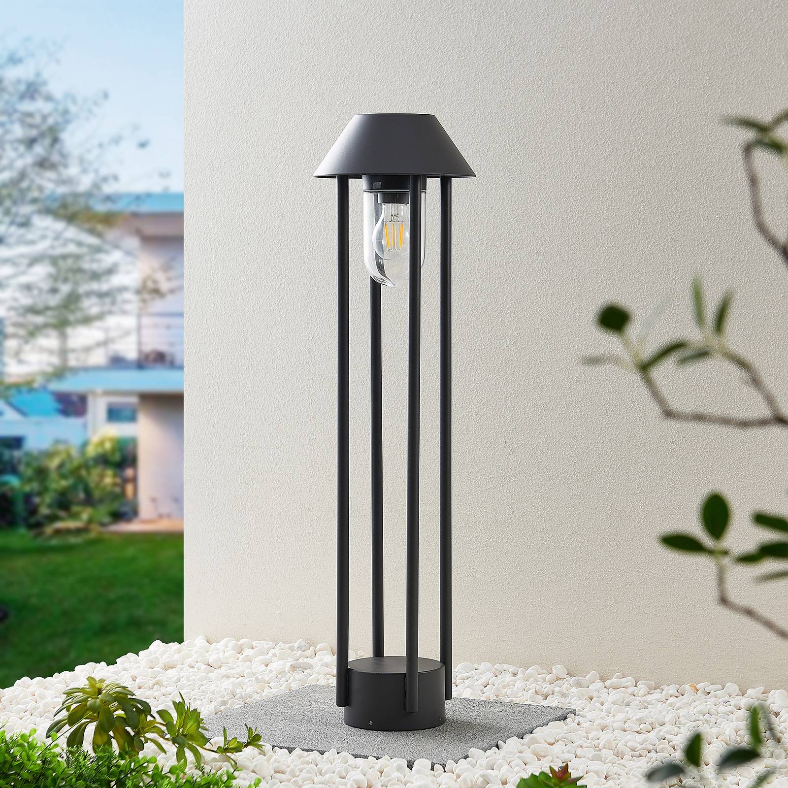 Lucande Olinum borne lumineuse gris foncé