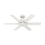 Hunter Kennicott ventilateur de plafond blanc mat