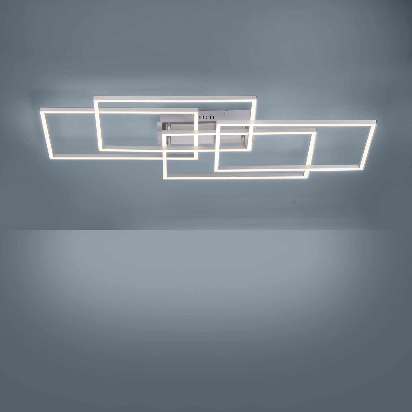Lucande Lucardis LED ceiling lamp, 4-bulb, angular